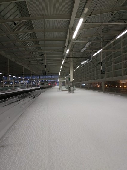 SUSPENDIDO TODO EL TRÁFICO FERROVIARIO EN EL CONTORNO DE MADRID PARA TODO TIPO DE CIRCULACIONES A CAUSA DEL TEMPORAL ‘FILOMENA’